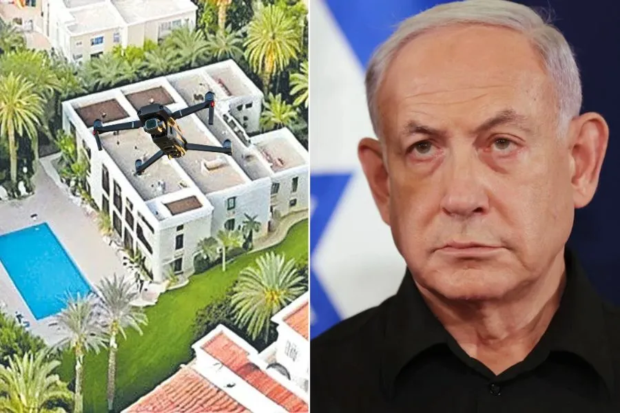 Drone Strikes Netanyahu Home as Lebanon Rockets Kill 1, Injure 13 in Israel 1 attack on netanyahu home